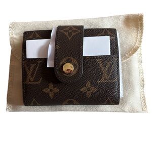 Fashion Monogram Canvas Card Wallet